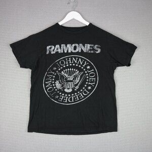 Ramones Band Tee Logo Mens Large Reprint